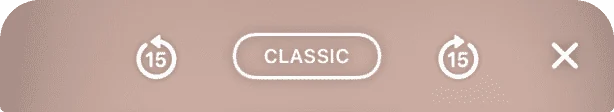 The Next 15 button in to Stories
