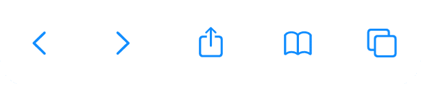 The Share button on a web page in Safari